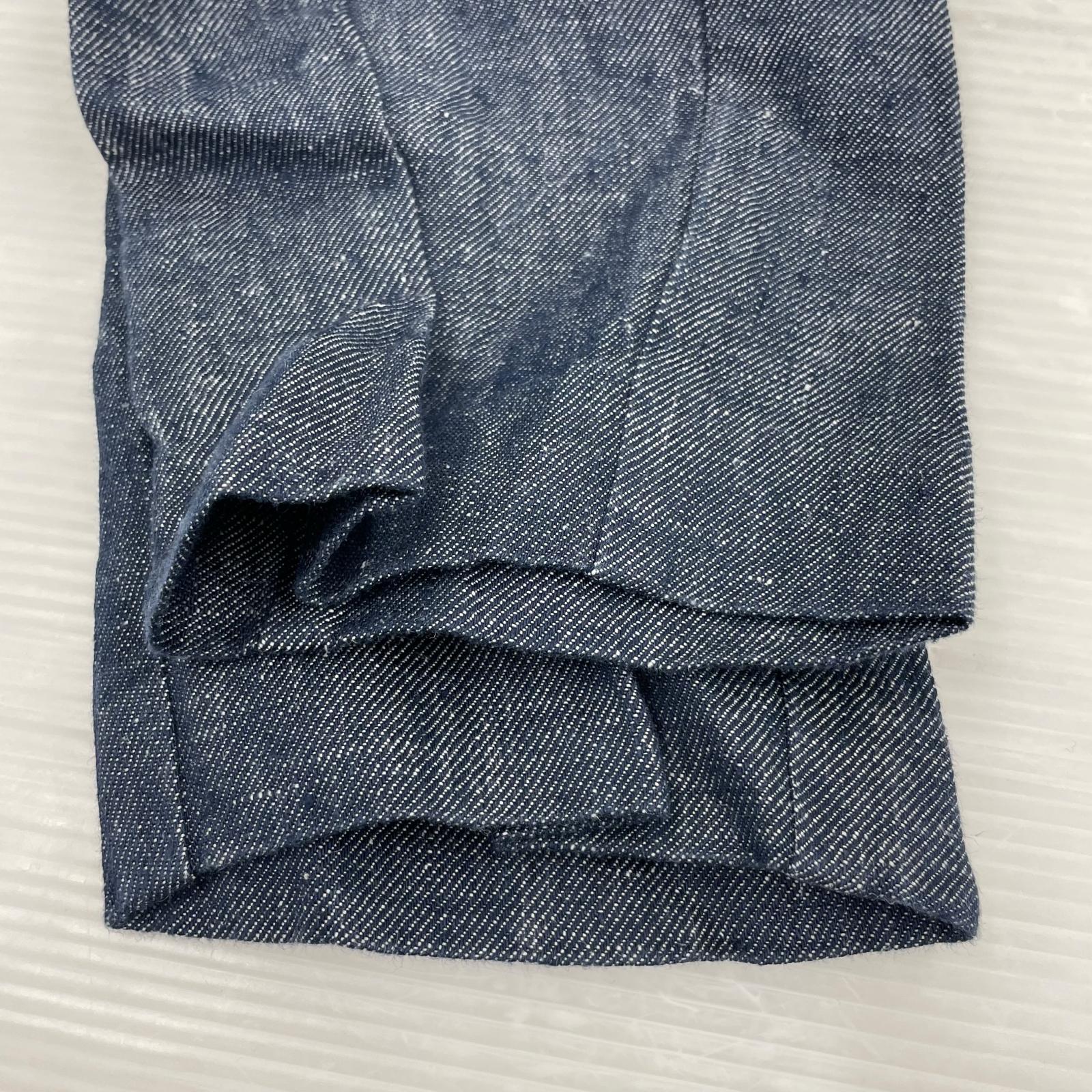 パンツ Blue Chambray Tapered Mid Rise Trouser