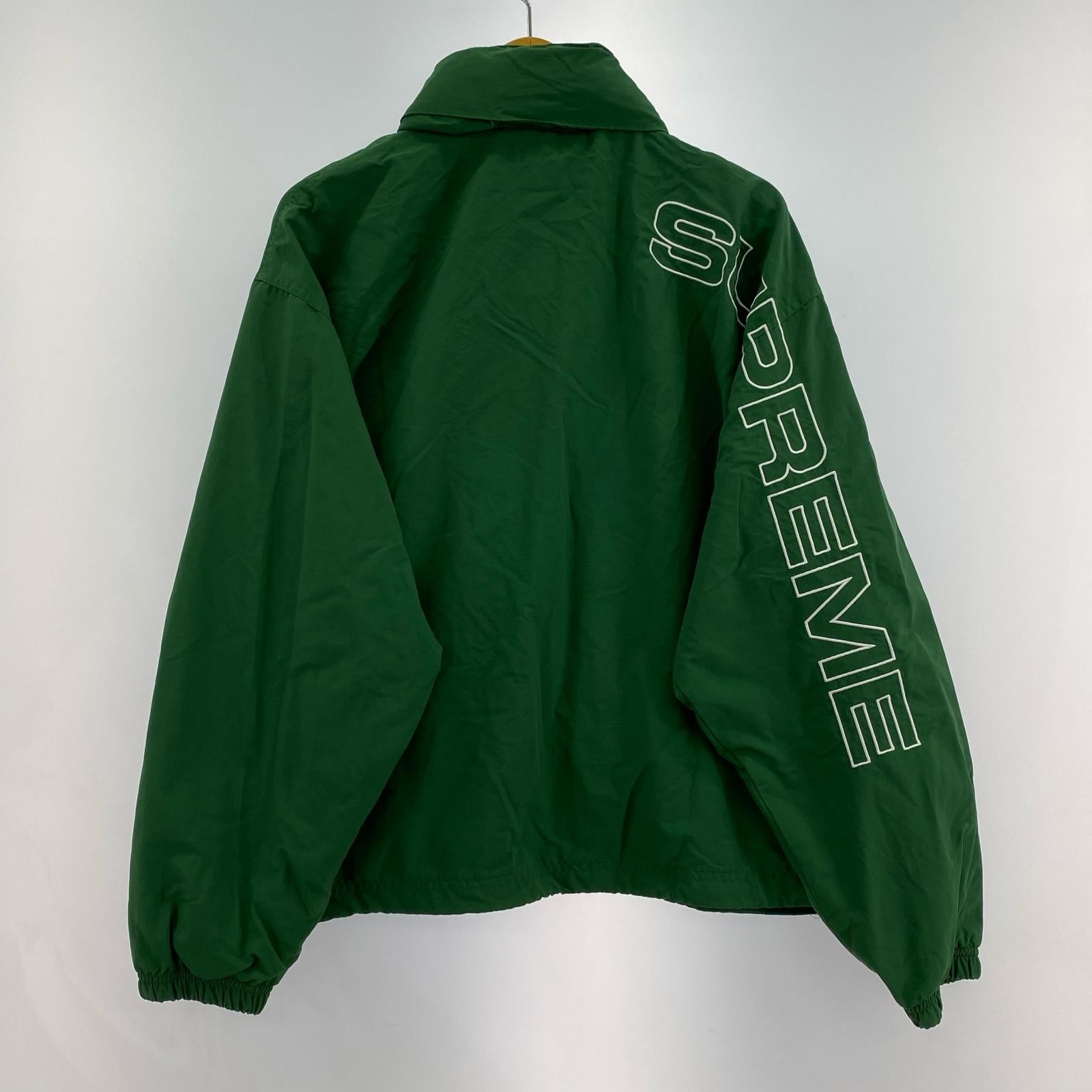 ジャケット SpelloutEmbroidered Track Jacket GRN M グリーン