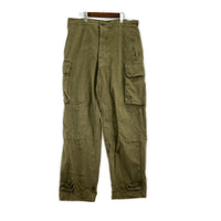 パンツ FRENCH ARMY 60s M-47 後期 HBT カーゴパンツ 35 カーキ