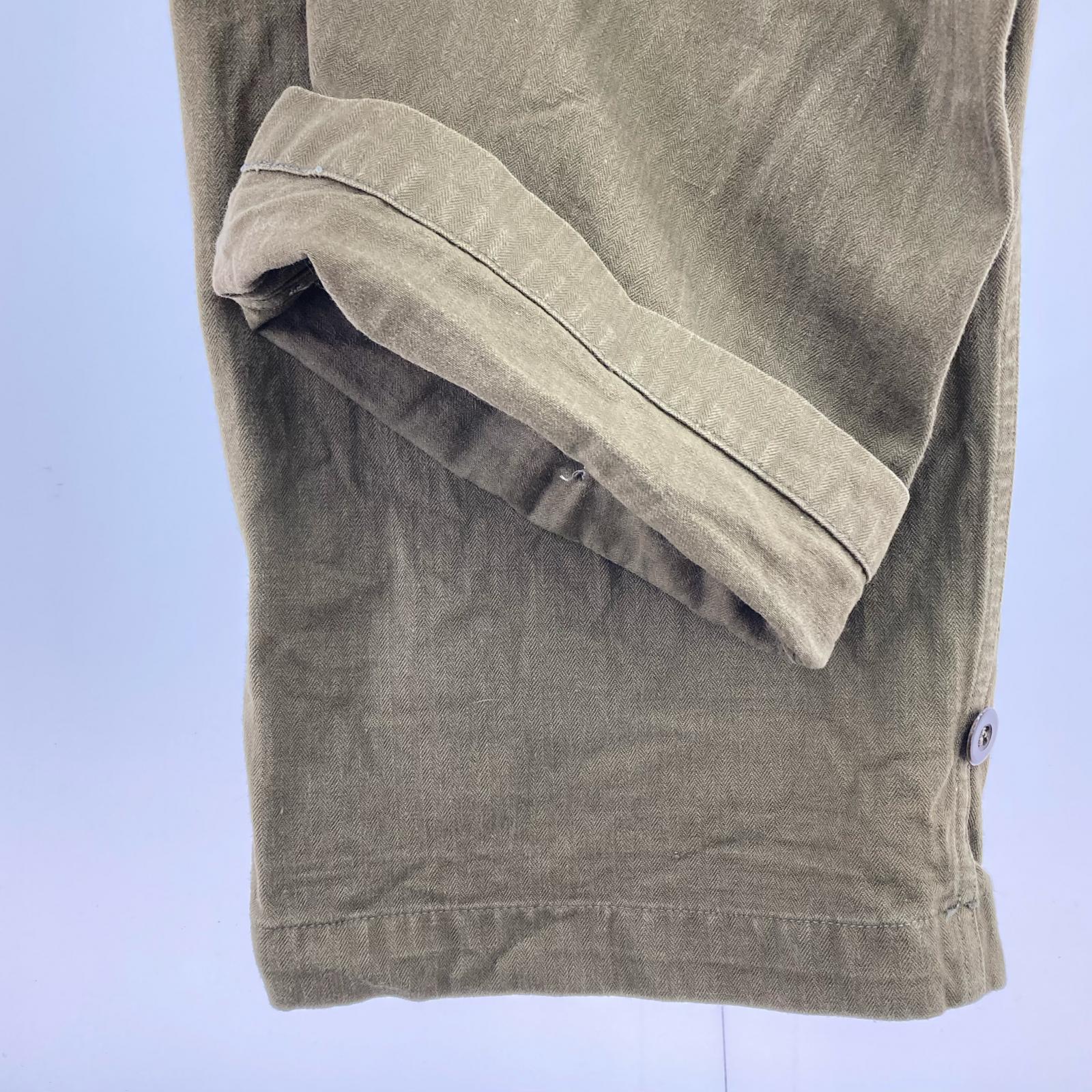 パンツ FRENCH ARMY 60s M-47 後期 HBT カーゴパンツ 35 カーキ