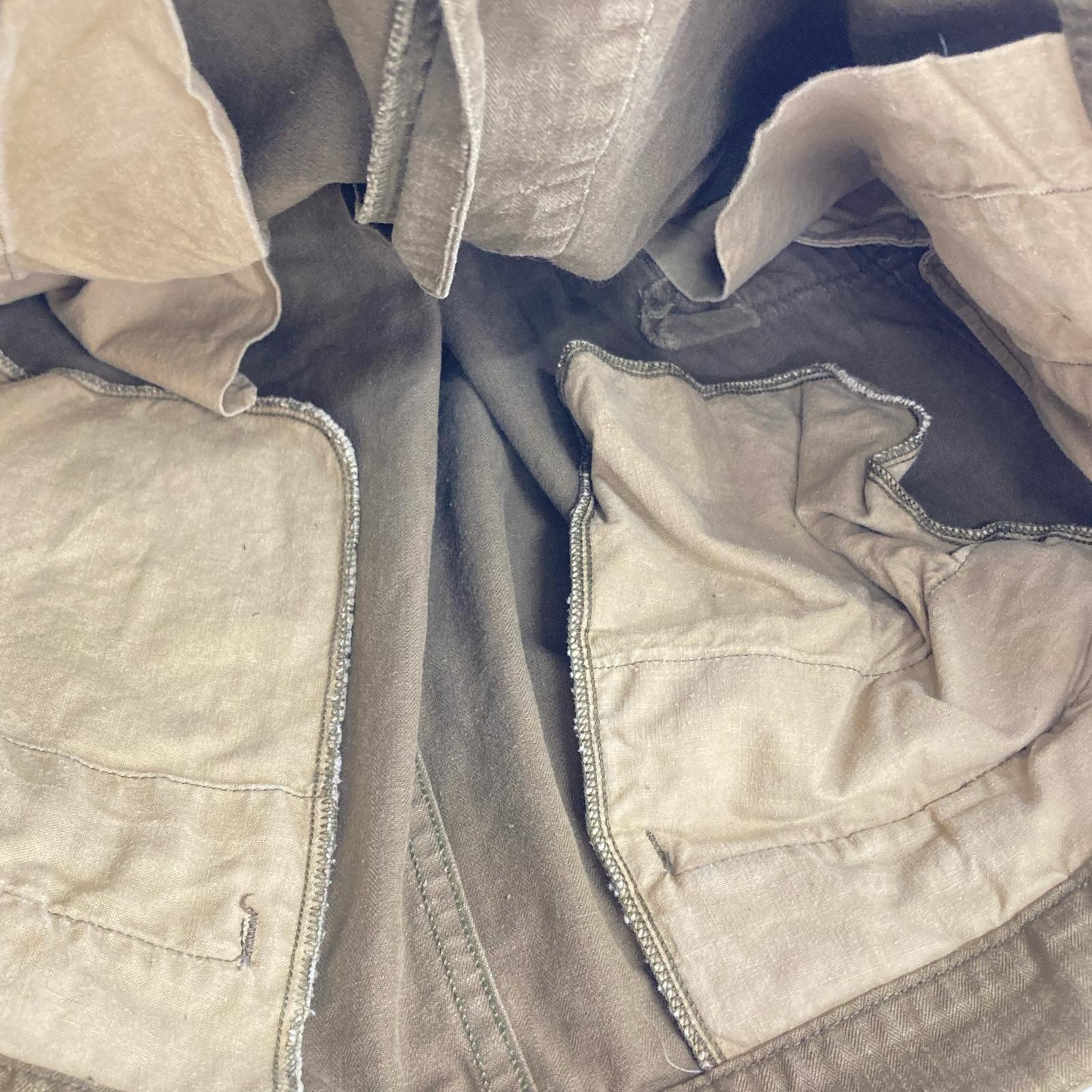 パンツ FRENCH ARMY 60s M-47 後期 HBT カーゴパンツ 35 カーキ