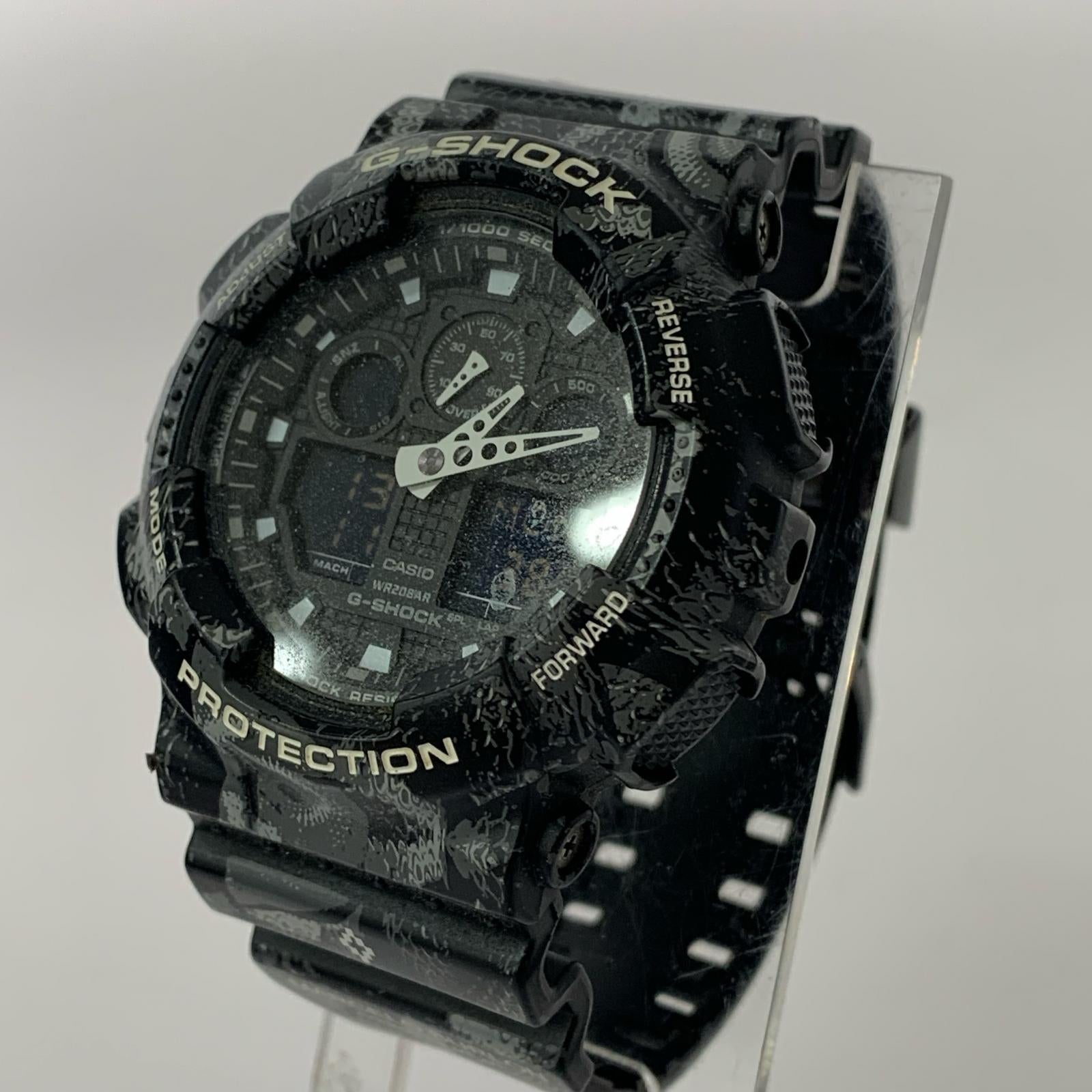腕時計 MARCELO BURLON G-SHOCK GA-100MRB デジタル 腕時計 ブラック 箱有 ブラック