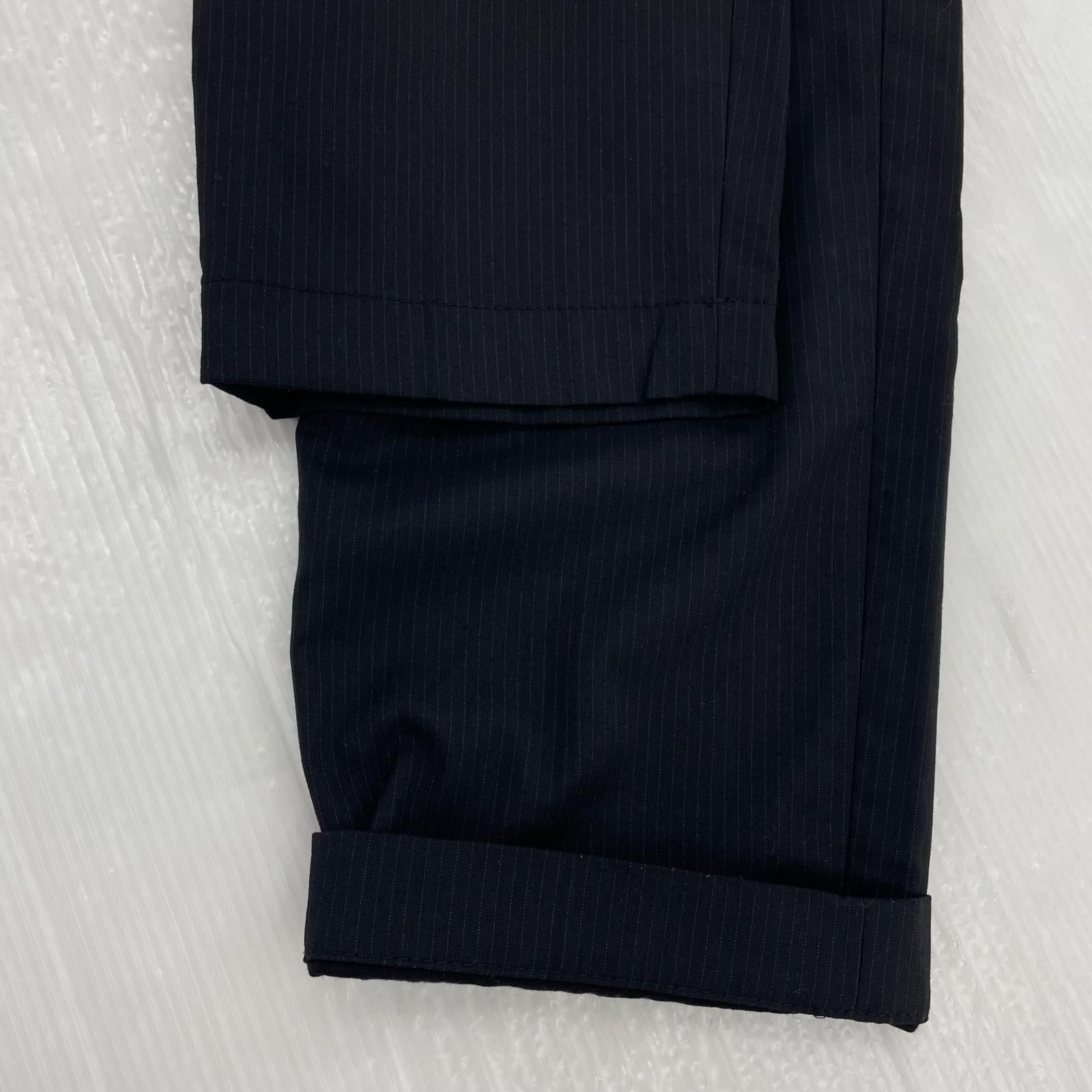 パンツ JUNYA WATANABE COMME des GARCONS MAN 21SS エステルレーヨンストライプパンツ S ブラック S ブラック