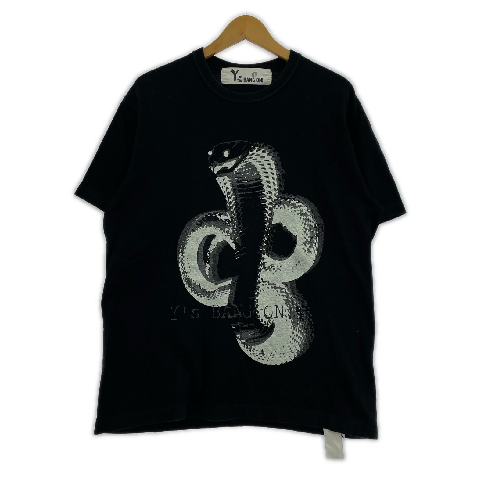 半袖Tシャツ Y's BANG ON×KUME プリントTee ブラック 2 ブラック