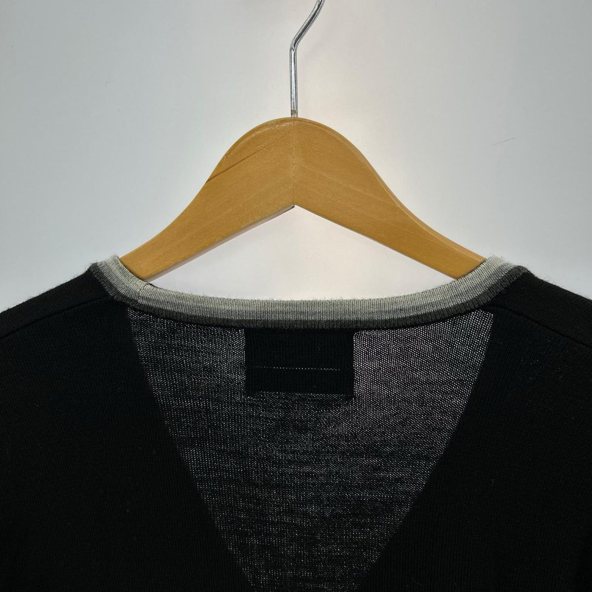 カーディガン Tipped Pique Texture Cardigan (M) M