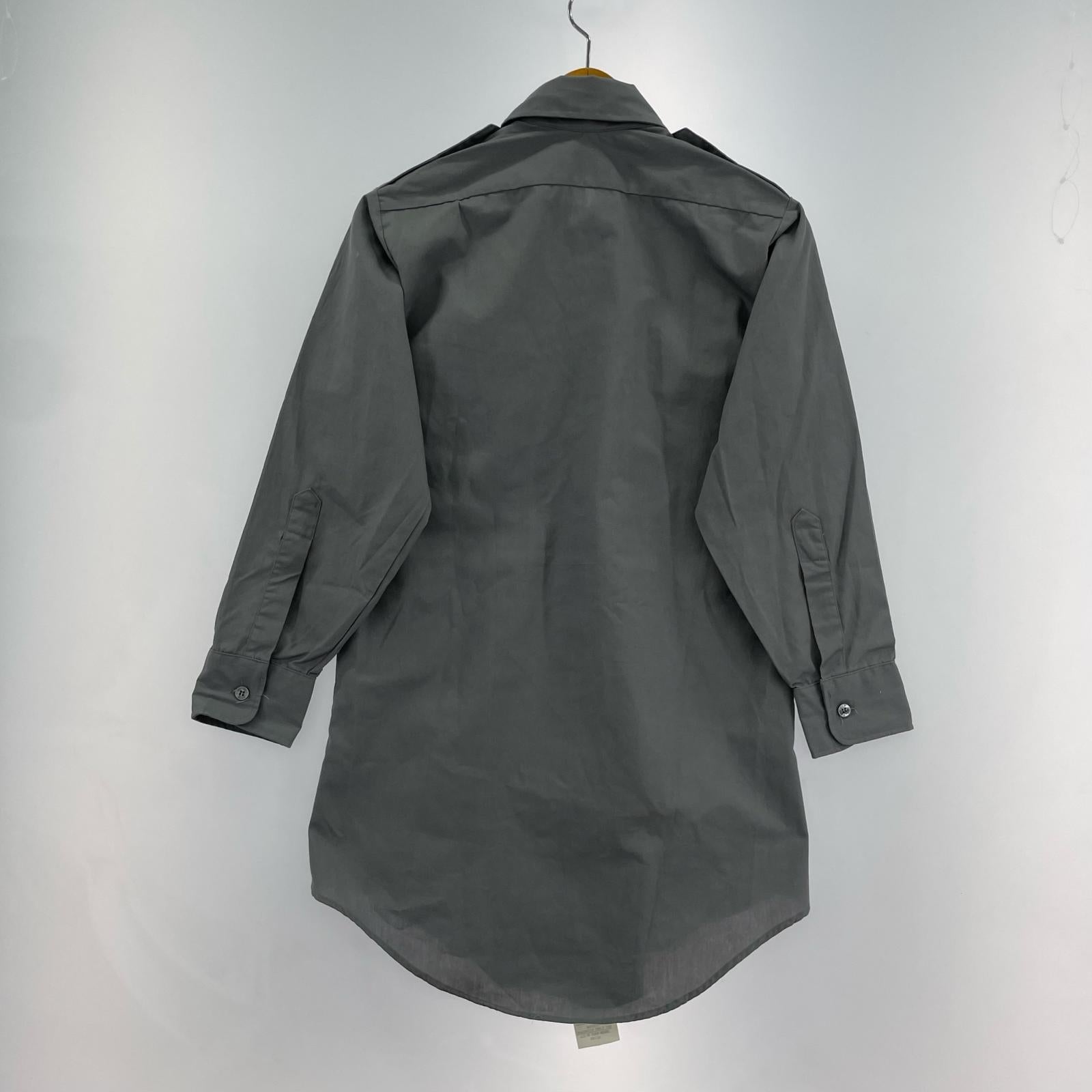 長袖シャツ CONQUEROR ポプリンシャツ GRY グレー