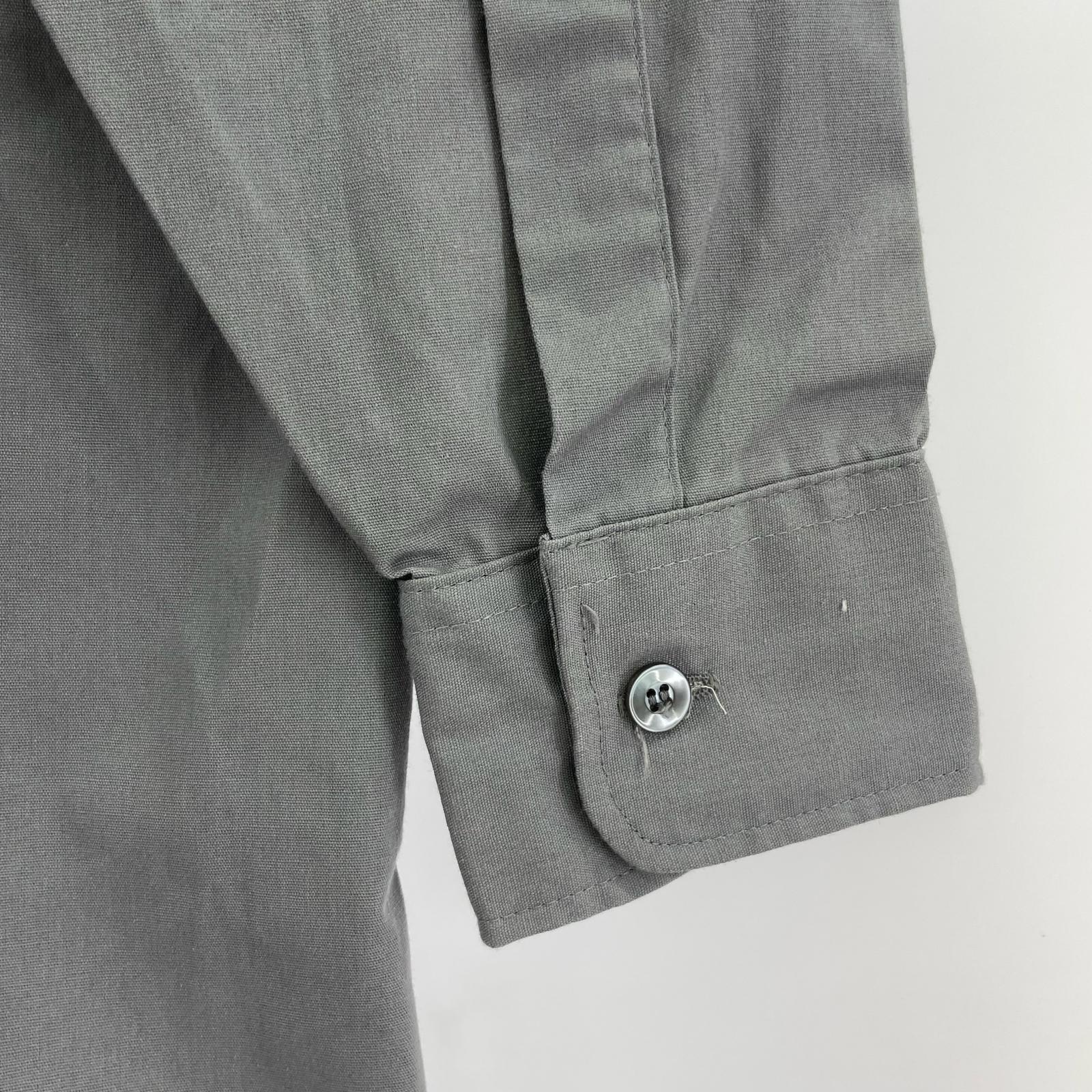 長袖シャツ CONQUEROR ポプリンシャツ GRY グレー