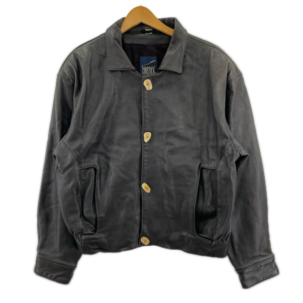 レザージャケット ROBERT COMSTOCK BLK L L ブラック