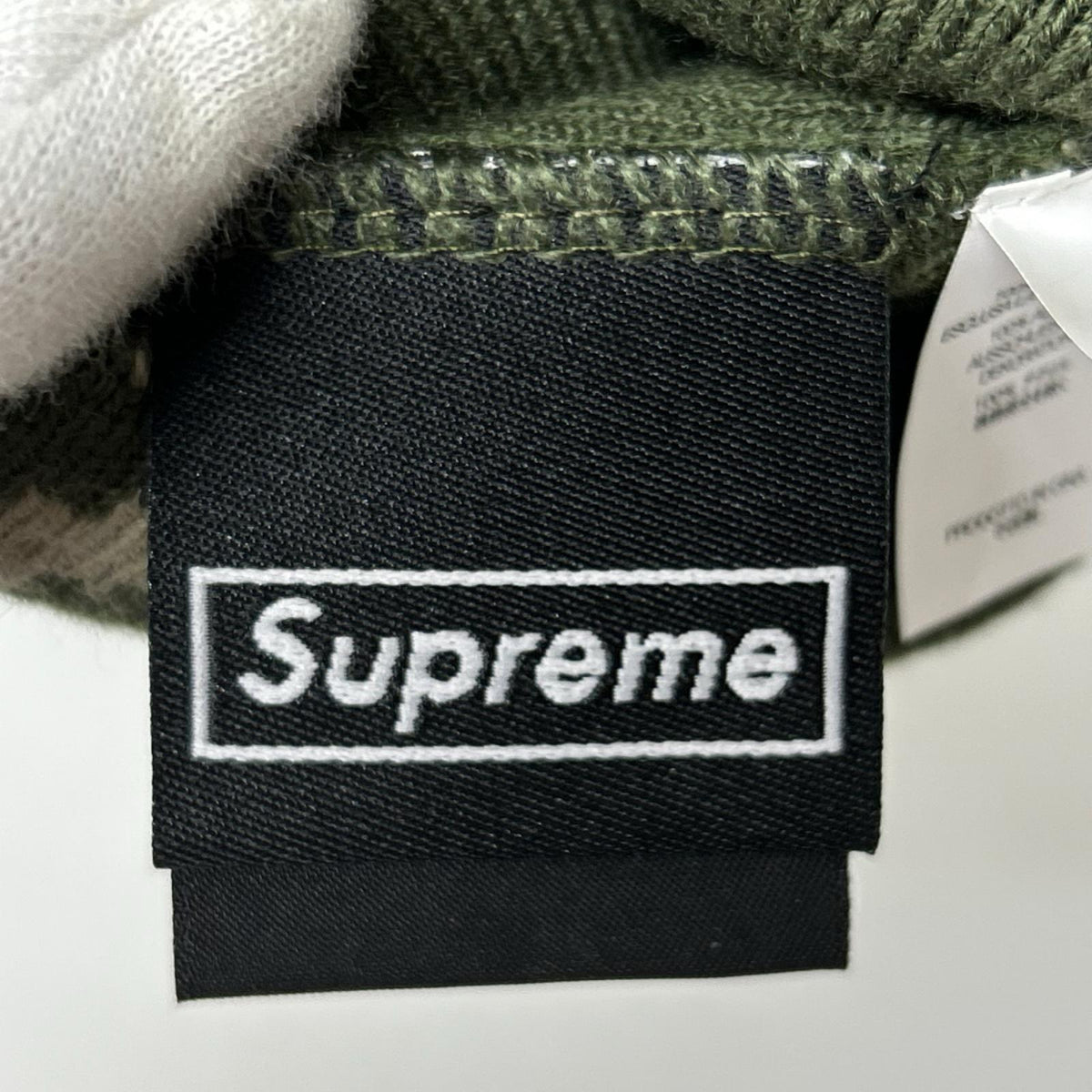 ニットキャップ 21AW Box Logo Beanie 総柄 緑