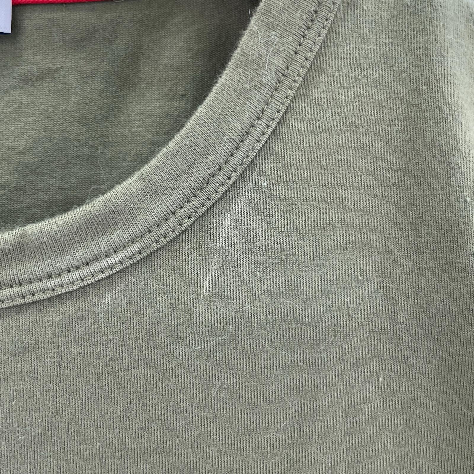 半袖Tシャツ 袖ボーダー カーキ (M) M カーキ