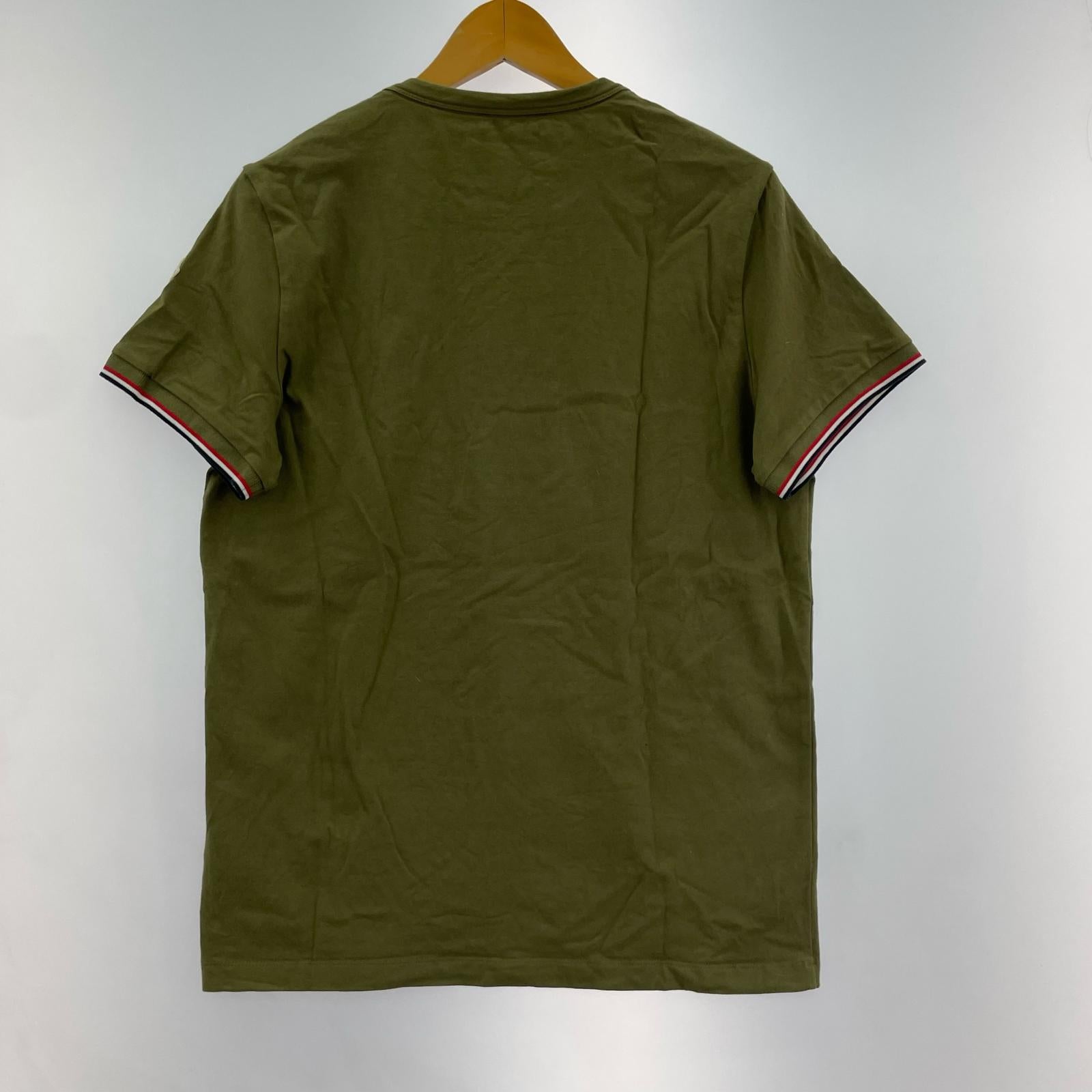 半袖Tシャツ 袖ボーダー カーキ (M) M カーキ