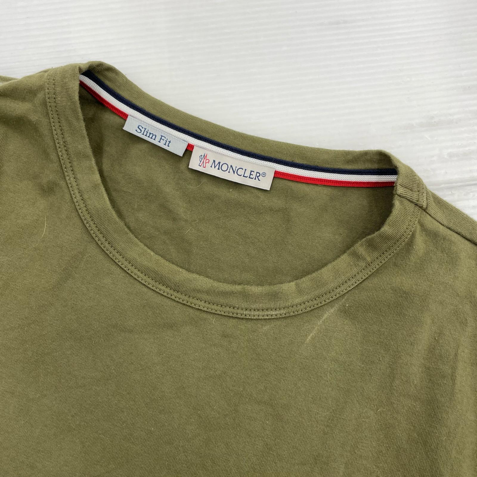 半袖Tシャツ 袖ボーダー カーキ (M) M カーキ