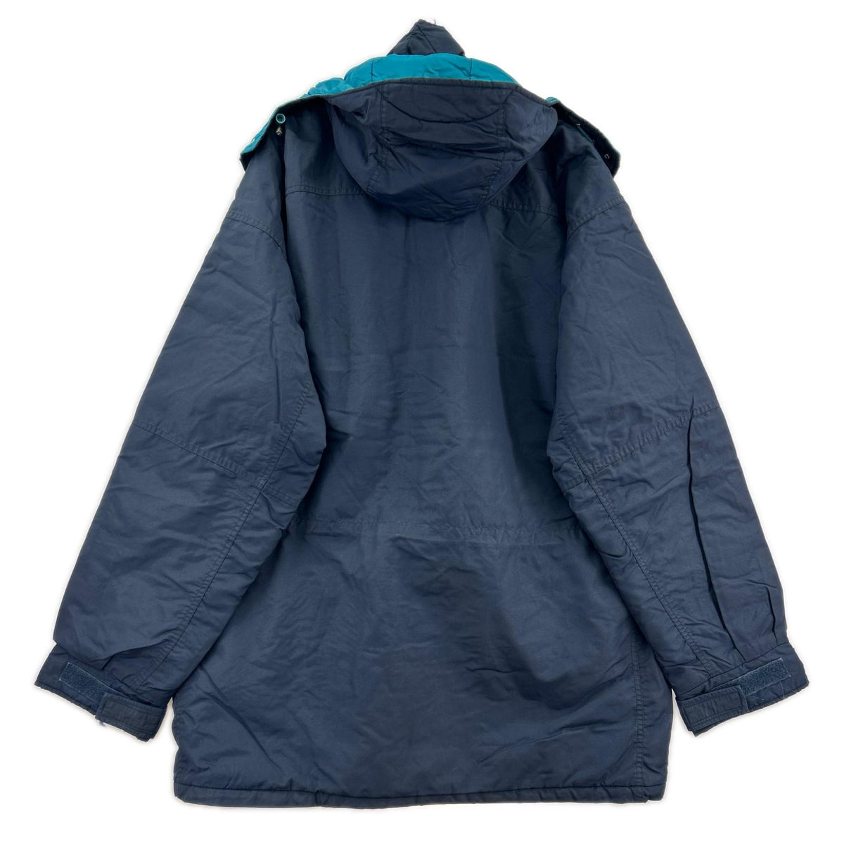 ジャケット 90s メタルプレートロゴ マウンテンパーカー ネイビー(L) L