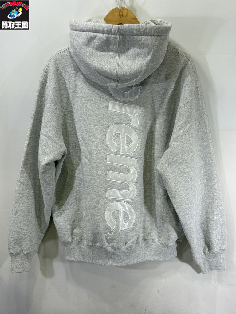 パーカー 23AW Satin Applique Hooded Sweatshirt S