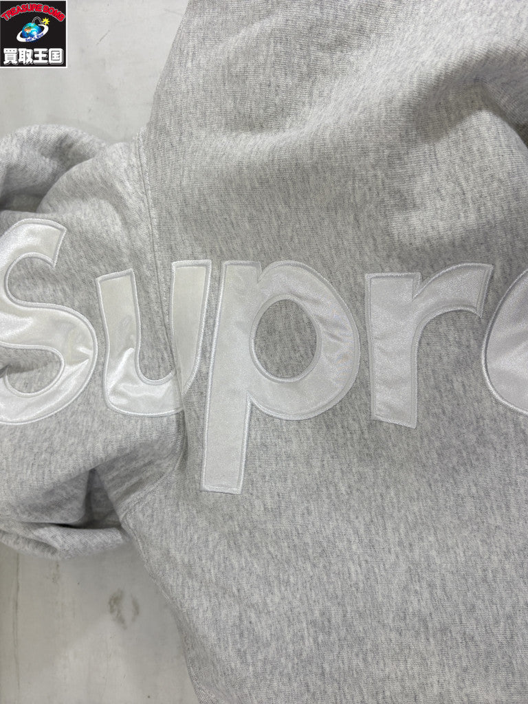 パーカー 23AW Satin Applique Hooded Sweatshirt S