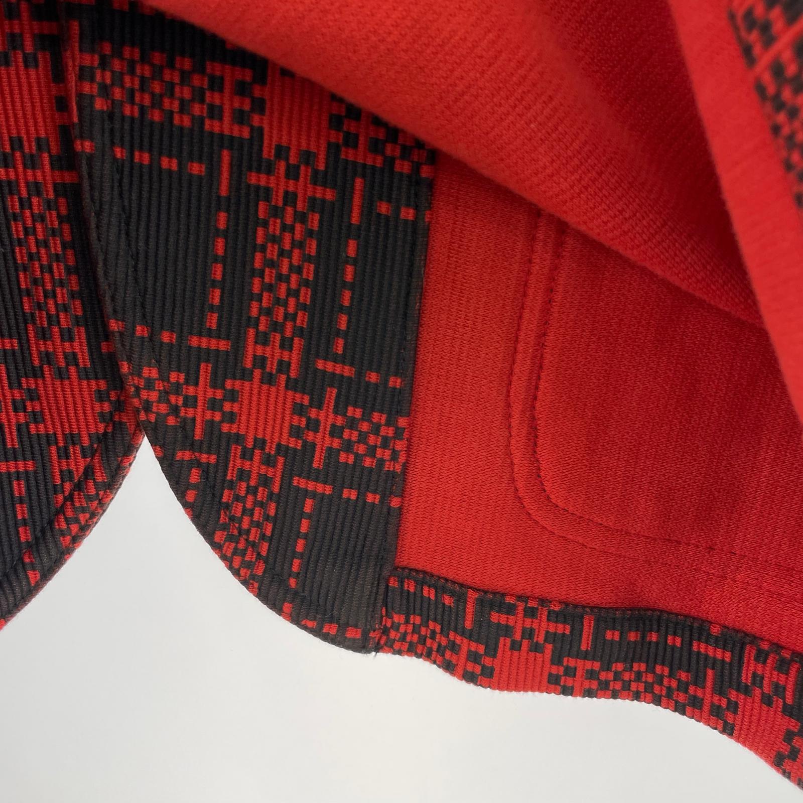 テーラードジャケット チェック RED XS