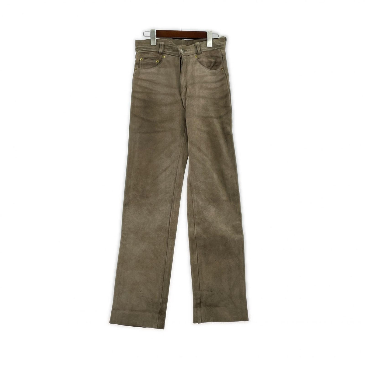 パンツ レザーパンツ BEG W28 28 ベージュ