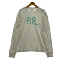 長袖Tシャツ ロゴ WHT L L ホワイト
