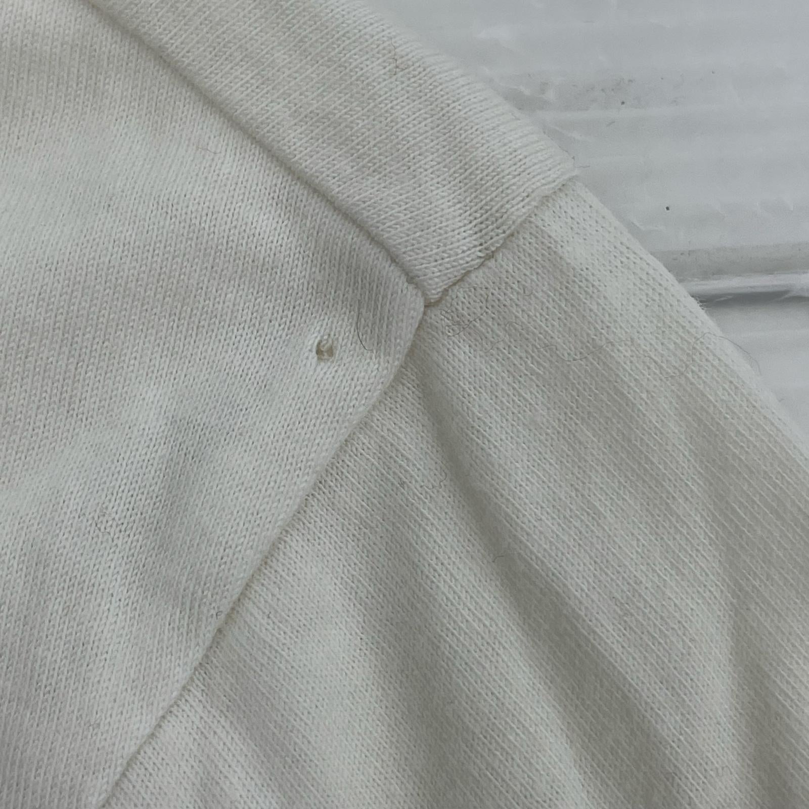 長袖Tシャツ ロゴ WHT L L ホワイト