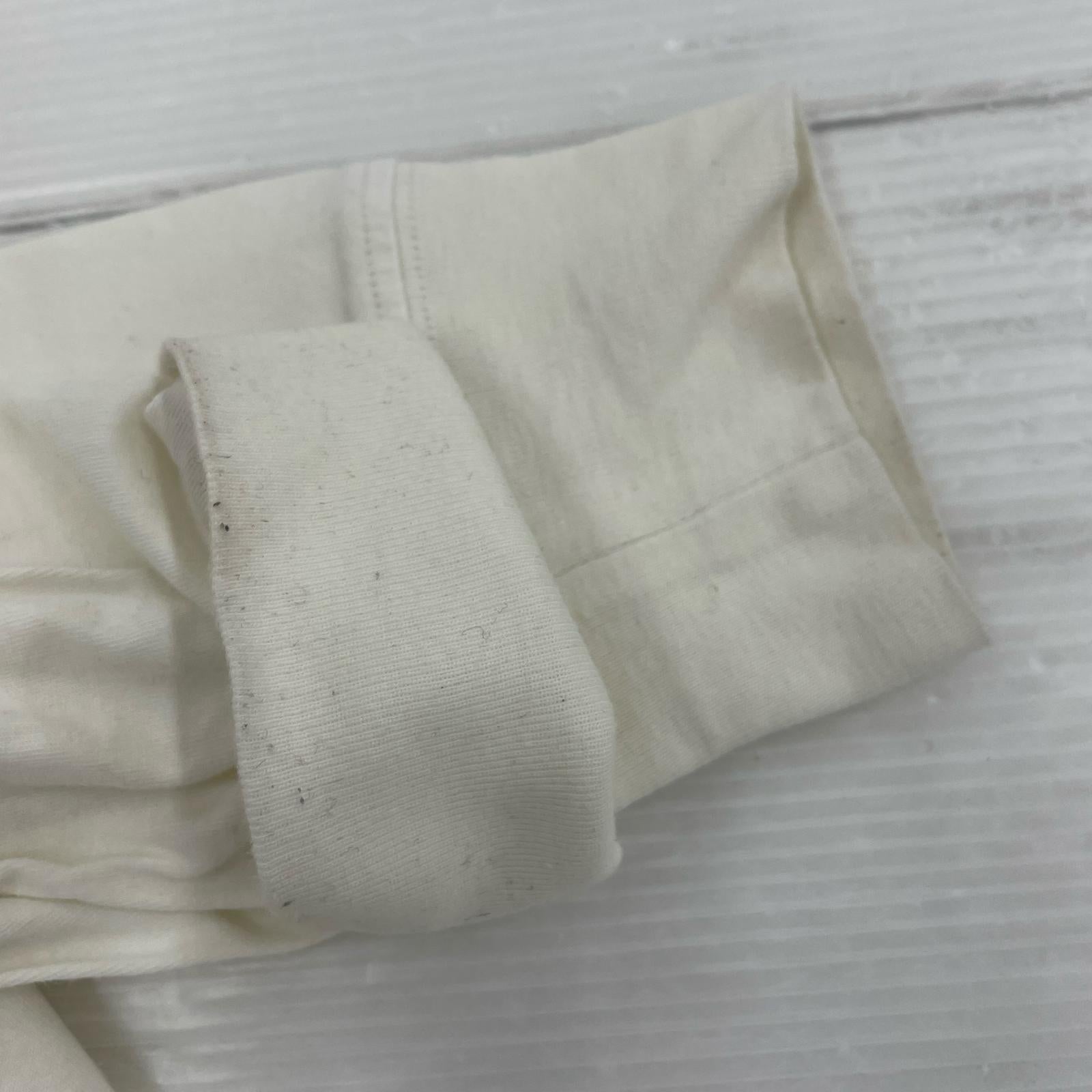 長袖Tシャツ ロゴ WHT L L ホワイト