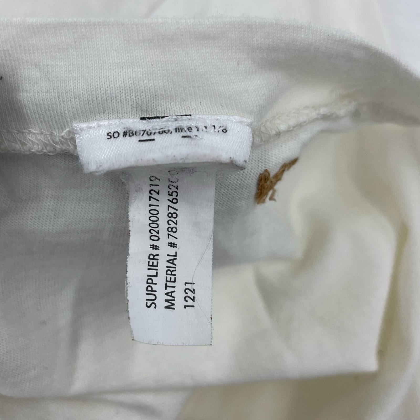 長袖Tシャツ ロゴ WHT L L ホワイト