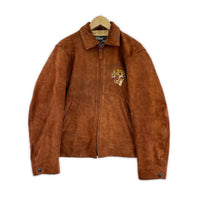 レザージャケット AGED SUEDE SOUVENIR JKT BWN M M ブラウン