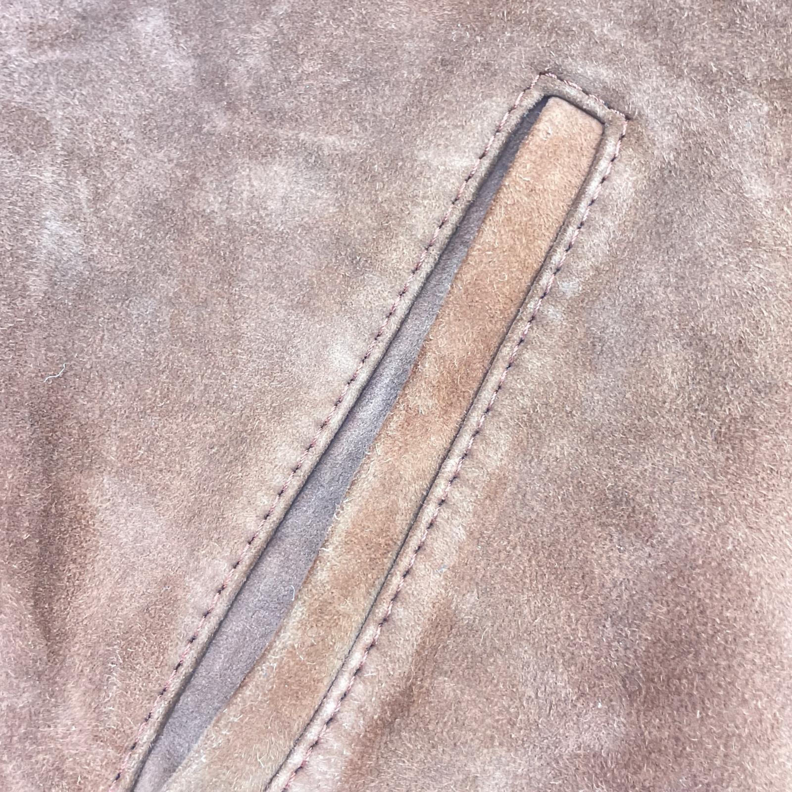 レザージャケット AGED SUEDE SOUVENIR JKT BWN M M ブラウン