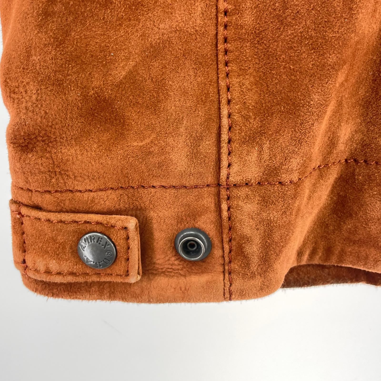 レザージャケット AGED SUEDE SOUVENIR JKT BWN M M ブラウン