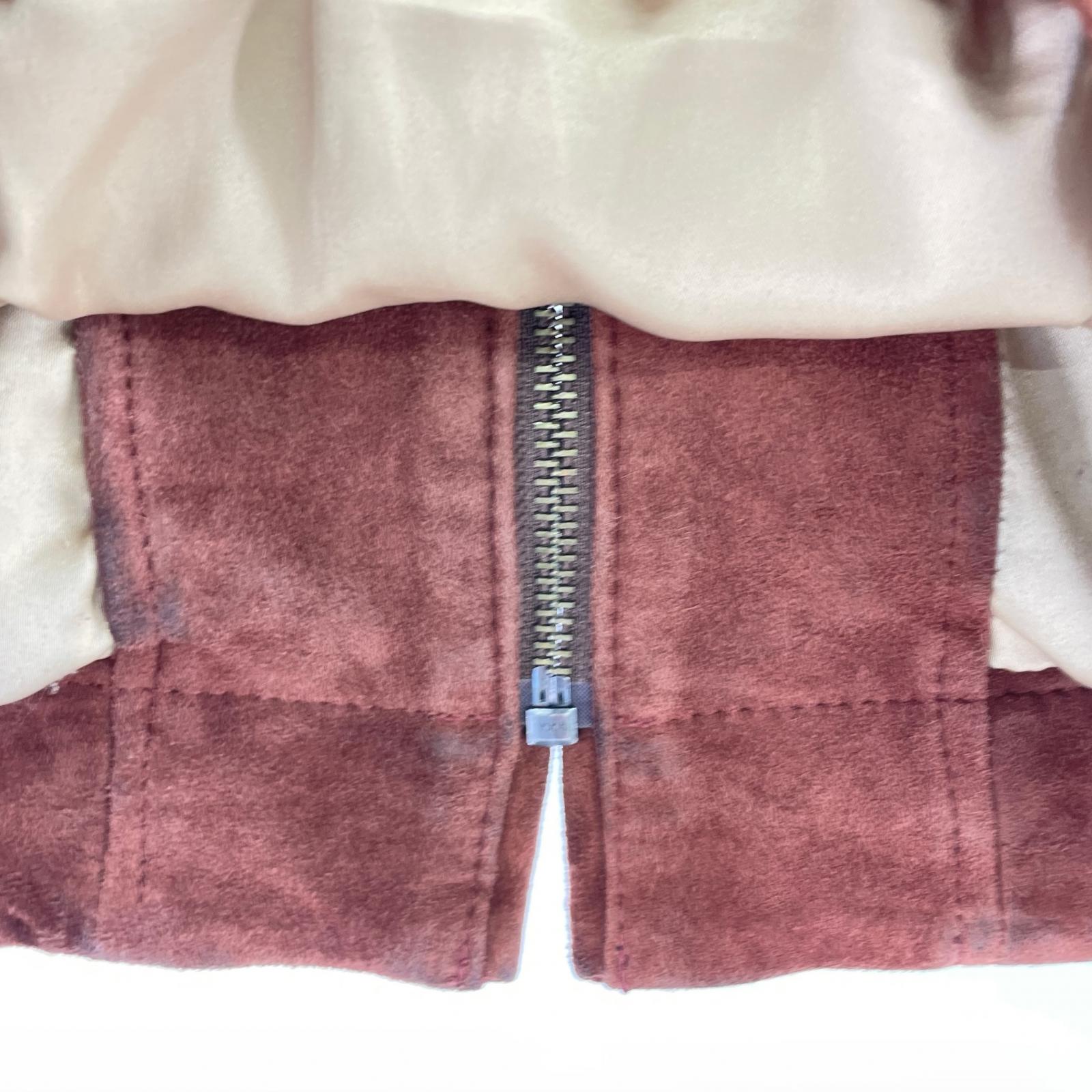 レザージャケット AGED SUEDE SOUVENIR JKT BWN M M ブラウン