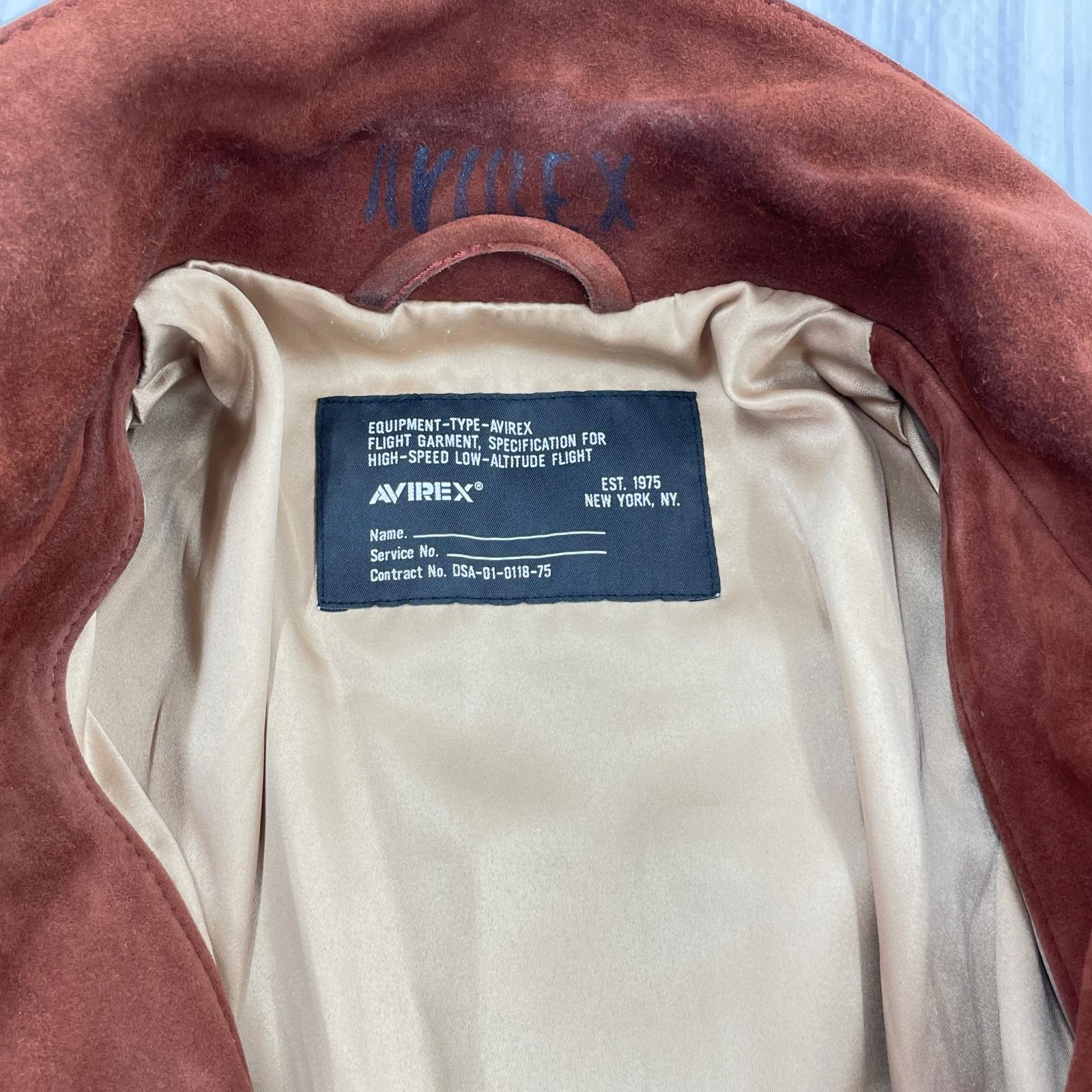 レザージャケット AGED SUEDE SOUVENIR JKT BWN M M ブラウン