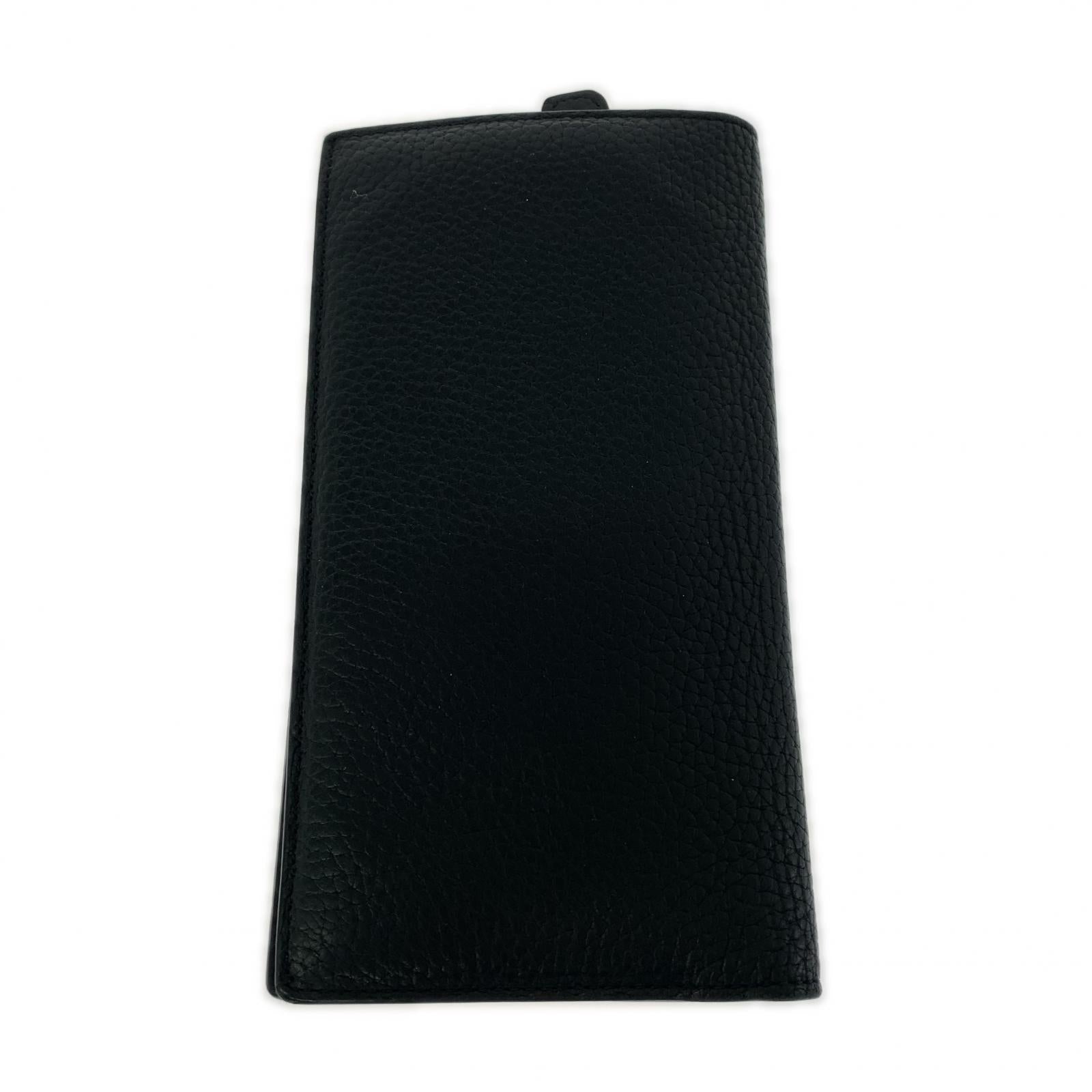 長財布 TOM FORD ブラックレザー ロングウォレット 長財布 黒 ブラック