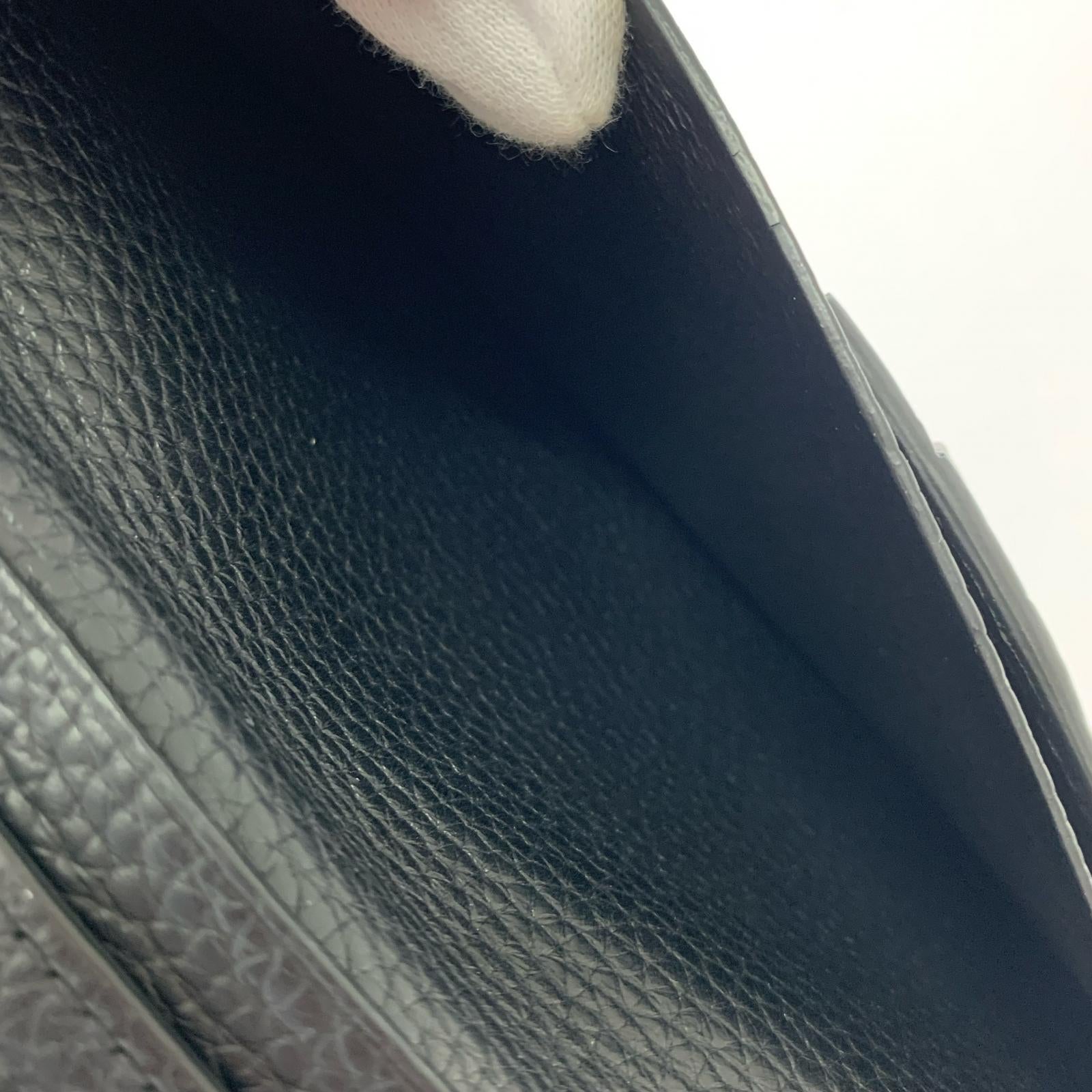 長財布 TOM FORD ブラックレザー ロングウォレット 長財布 黒 ブラック