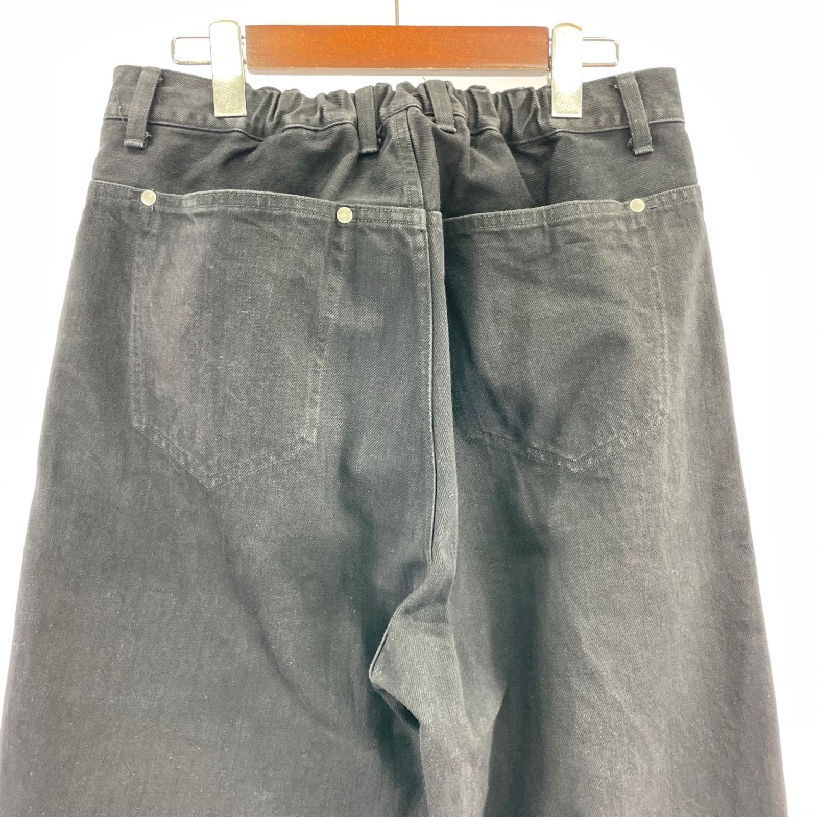 デニムパンツ 25AW Denim Wide Straight Pants (3) 3 ブラック