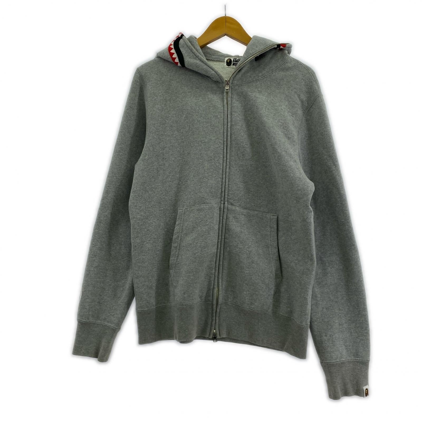 パーカー WGM Shark full zip hoodie GRY M グレー