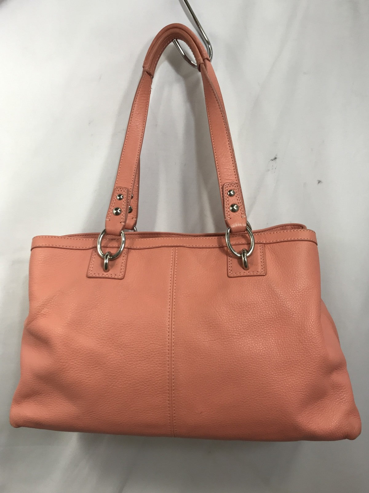 COACH レザートート ピンク ターンロック