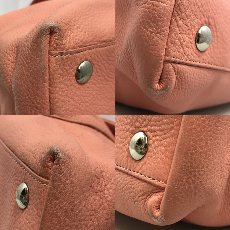 COACH レザートート ピンク ターンロック