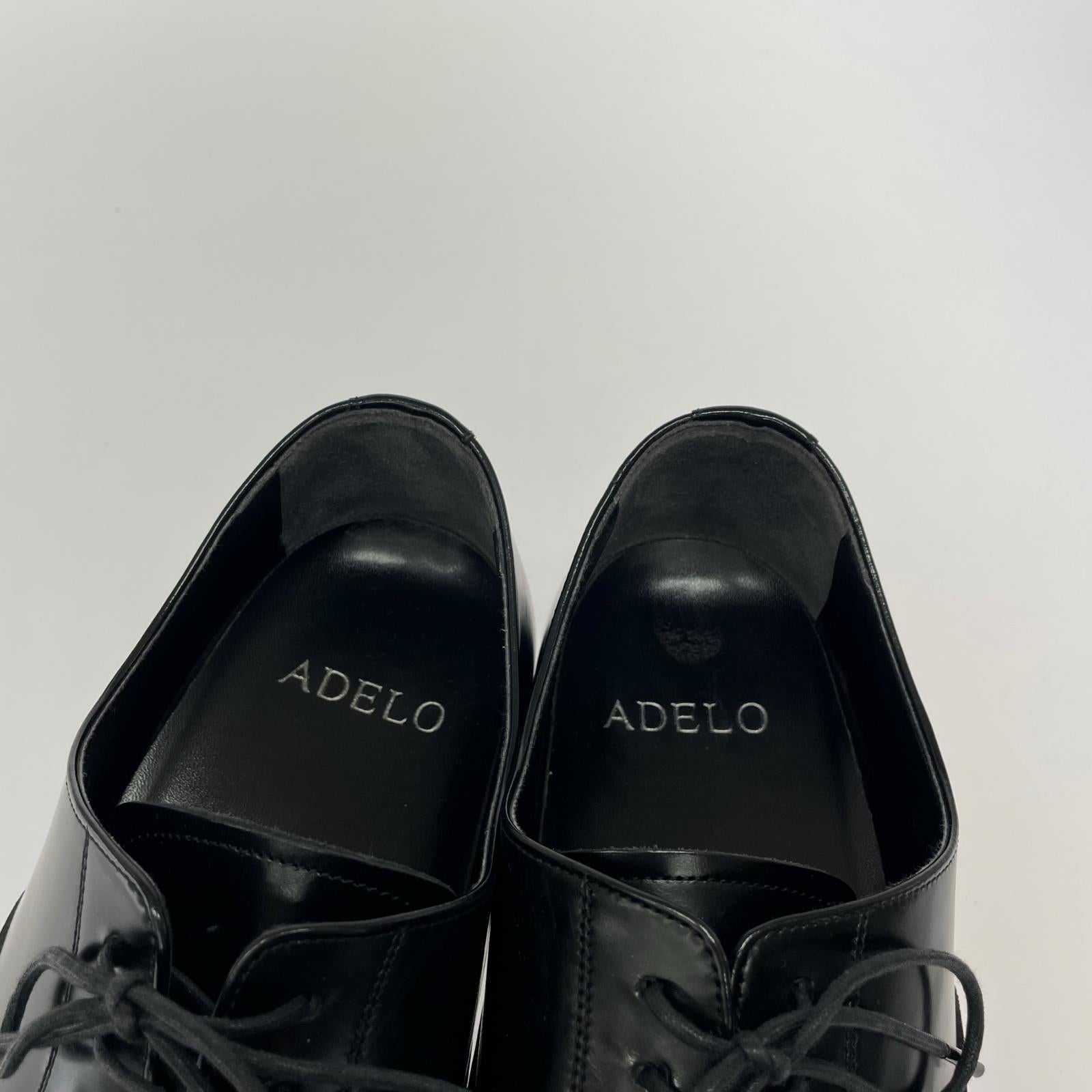 スニーカー ADELO ストレートチップ 25.5cm (US7 1/2 UK7 EU41) ブラック