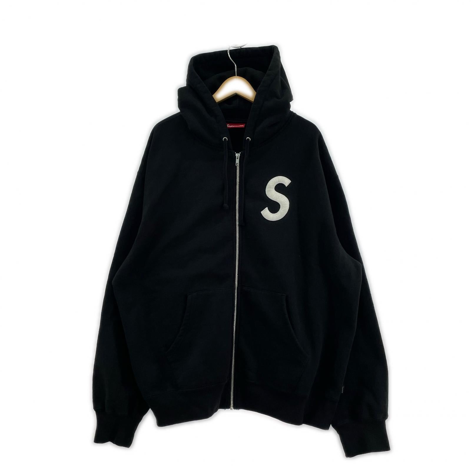 パーカー Supreme S Logo Zip Up Hooded Sweatshirt XL 黒