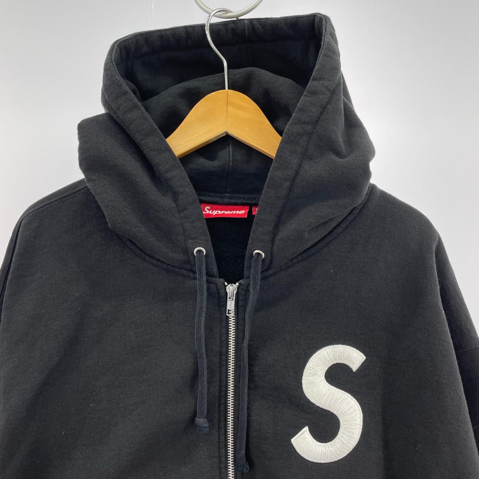 パーカー Supreme S Logo Zip Up Hooded Sweatshirt XL 黒
