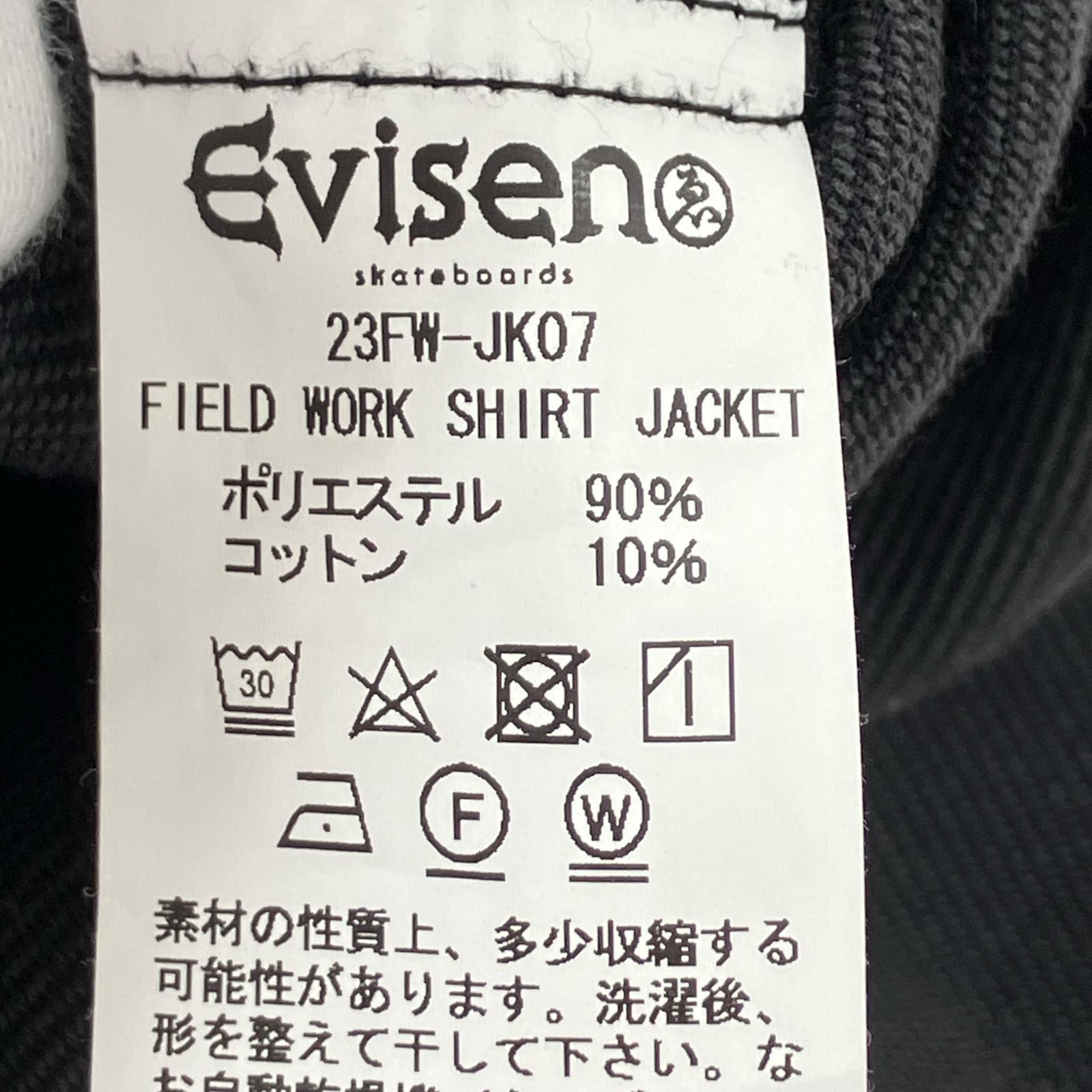 長袖シャツ シャツジャケット 黒 L ブラック