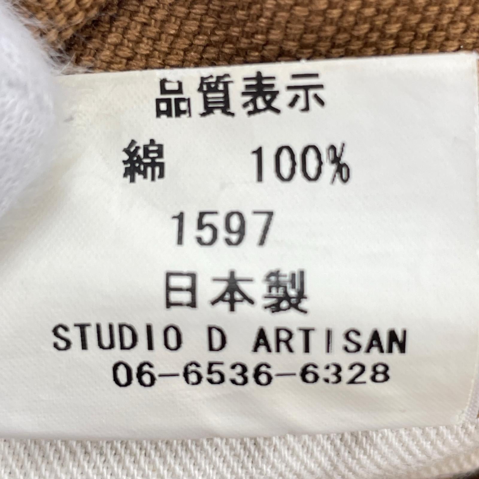オーバーオール ダック生地 brw size30 30 ブラウン