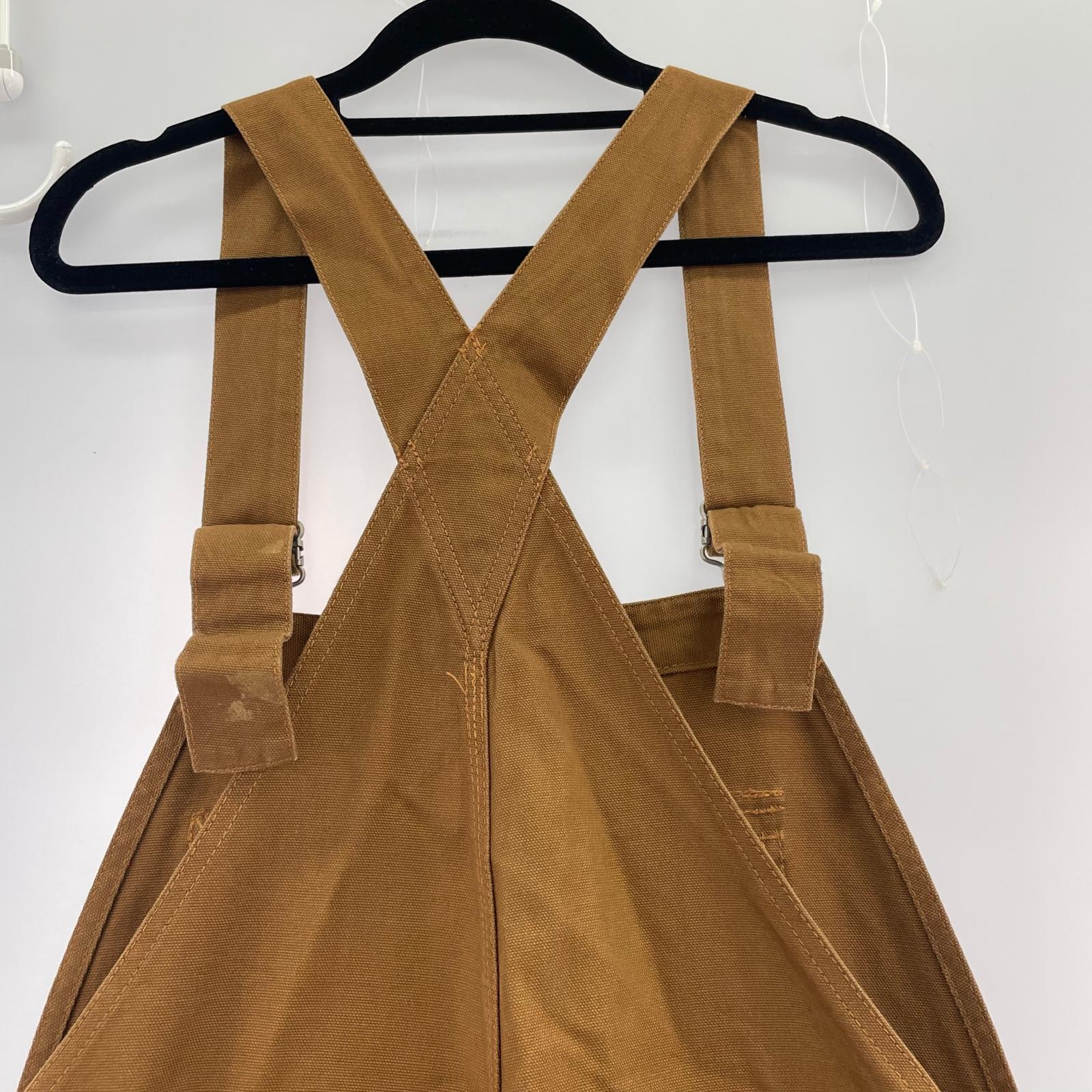 オーバーオール ダック生地 brw size30 30 ブラウン