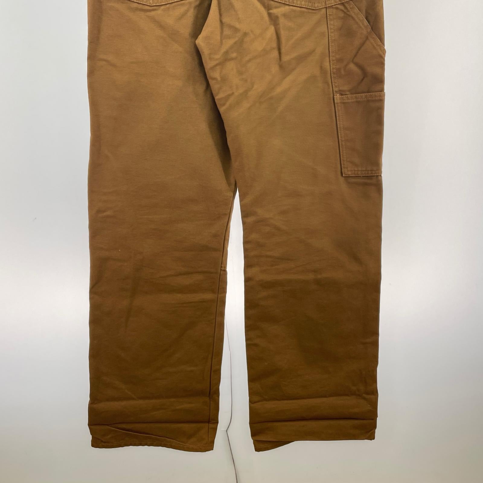 オーバーオール ダック生地 brw size30 30 ブラウン