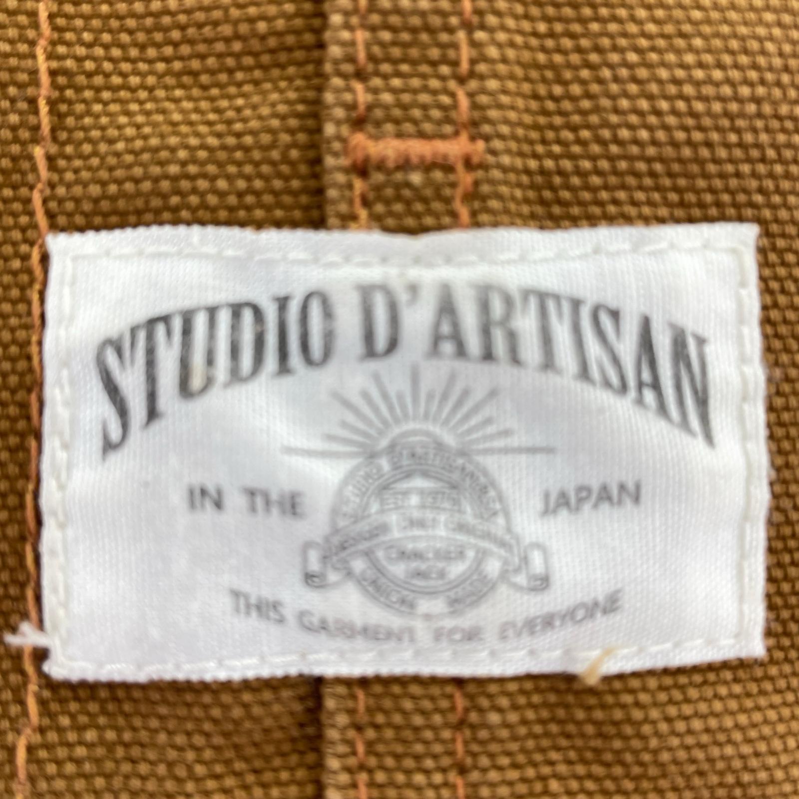 オーバーオール ダック生地 brw size30 30 ブラウン