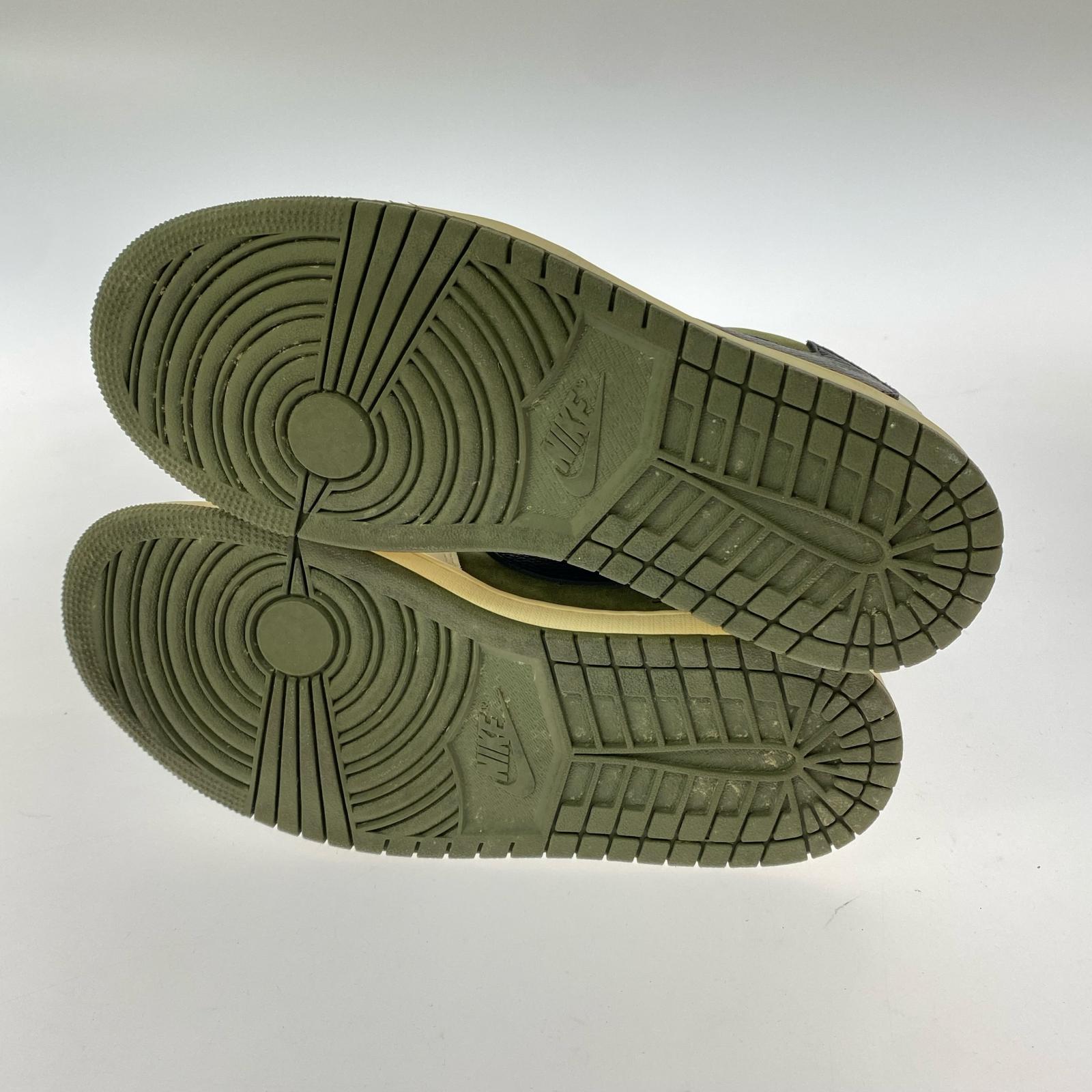 スニーカー TRAVIS SCOTT AIR JORDAN1 LOW OG SP 26.5cm (US8 1/2 UK8 EU43) カーキ