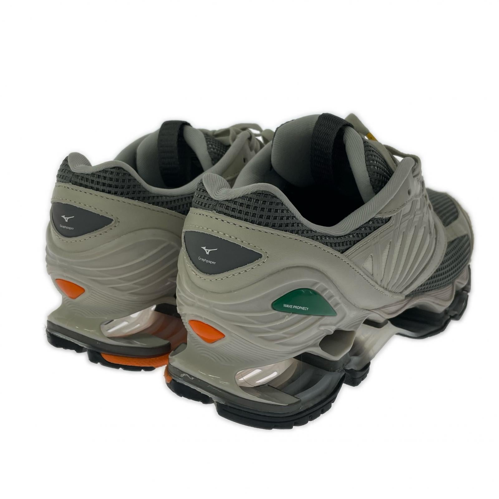 スニーカー MIZUNO×Graphpape Wave Prophecy LS Gray/Light Gray/Orange スニーカー 28.0 28cm (US10 UK9 1/2 EU46) グレー