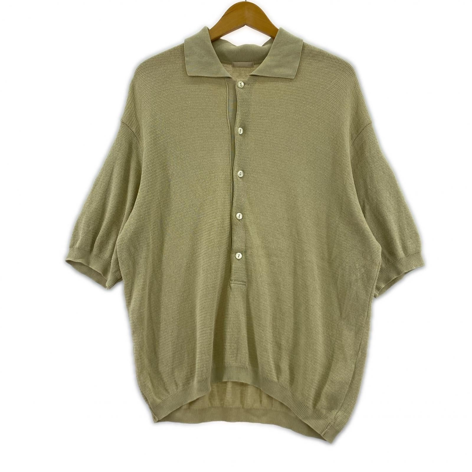 ポロシャツ ULTERIOR TWISTED LOOSE MILANO RIB KNIT POLO ニットポロシャツ 4 ベージュ 4 ベージュ