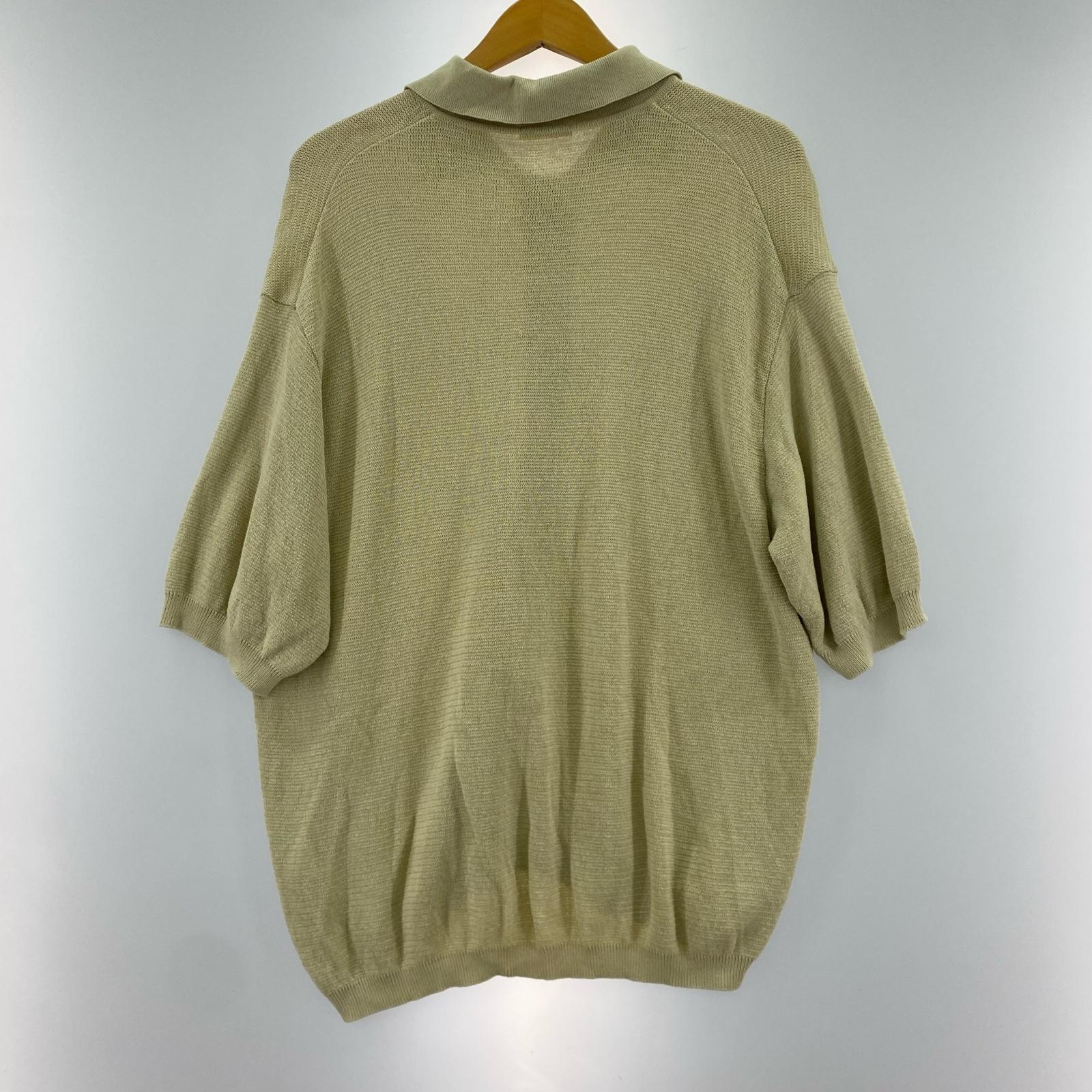 ポロシャツ ULTERIOR TWISTED LOOSE MILANO RIB KNIT POLO ニットポロシャツ 4 ベージュ 4 ベージュ