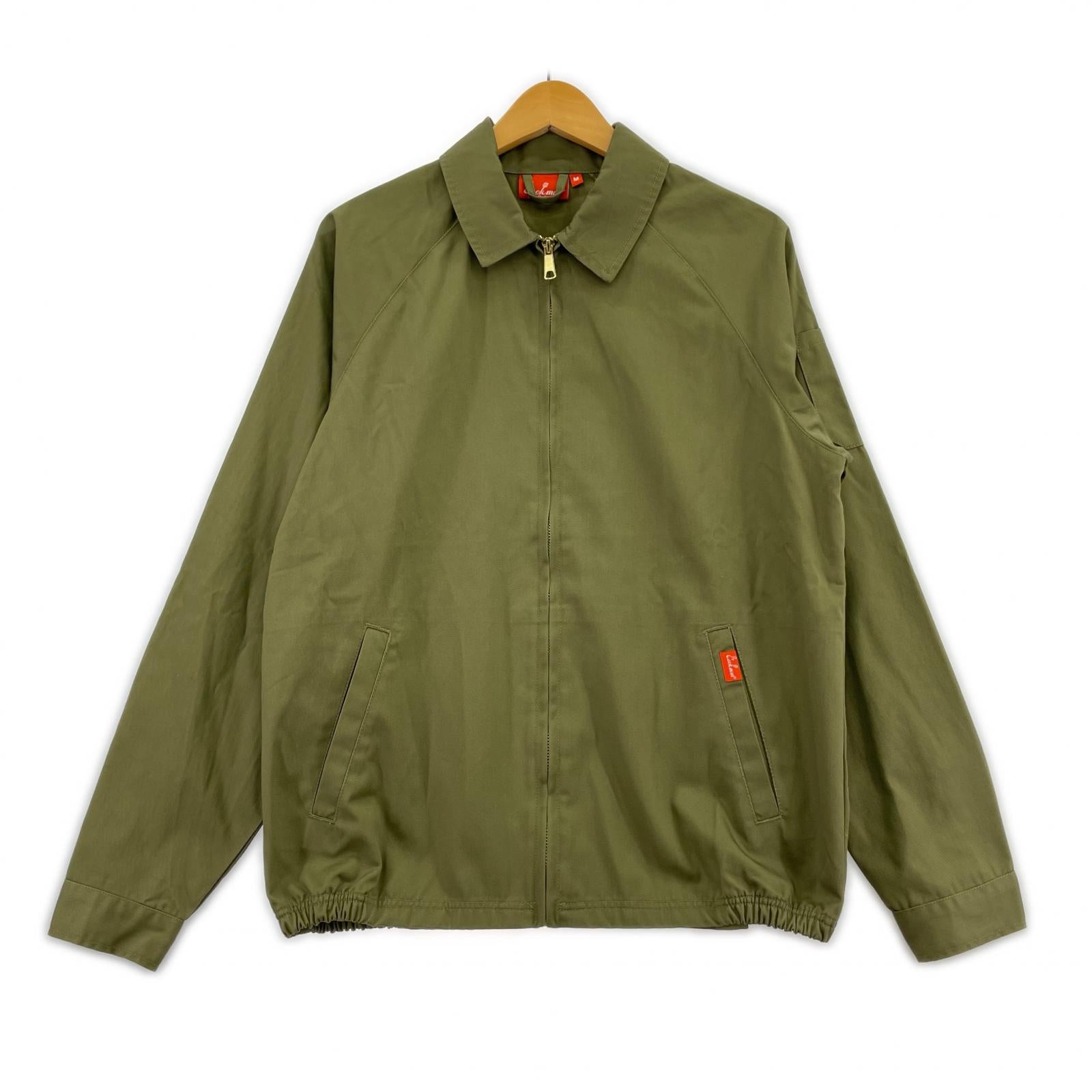 ジャケット カーキ ブルゾン ジップアップ M