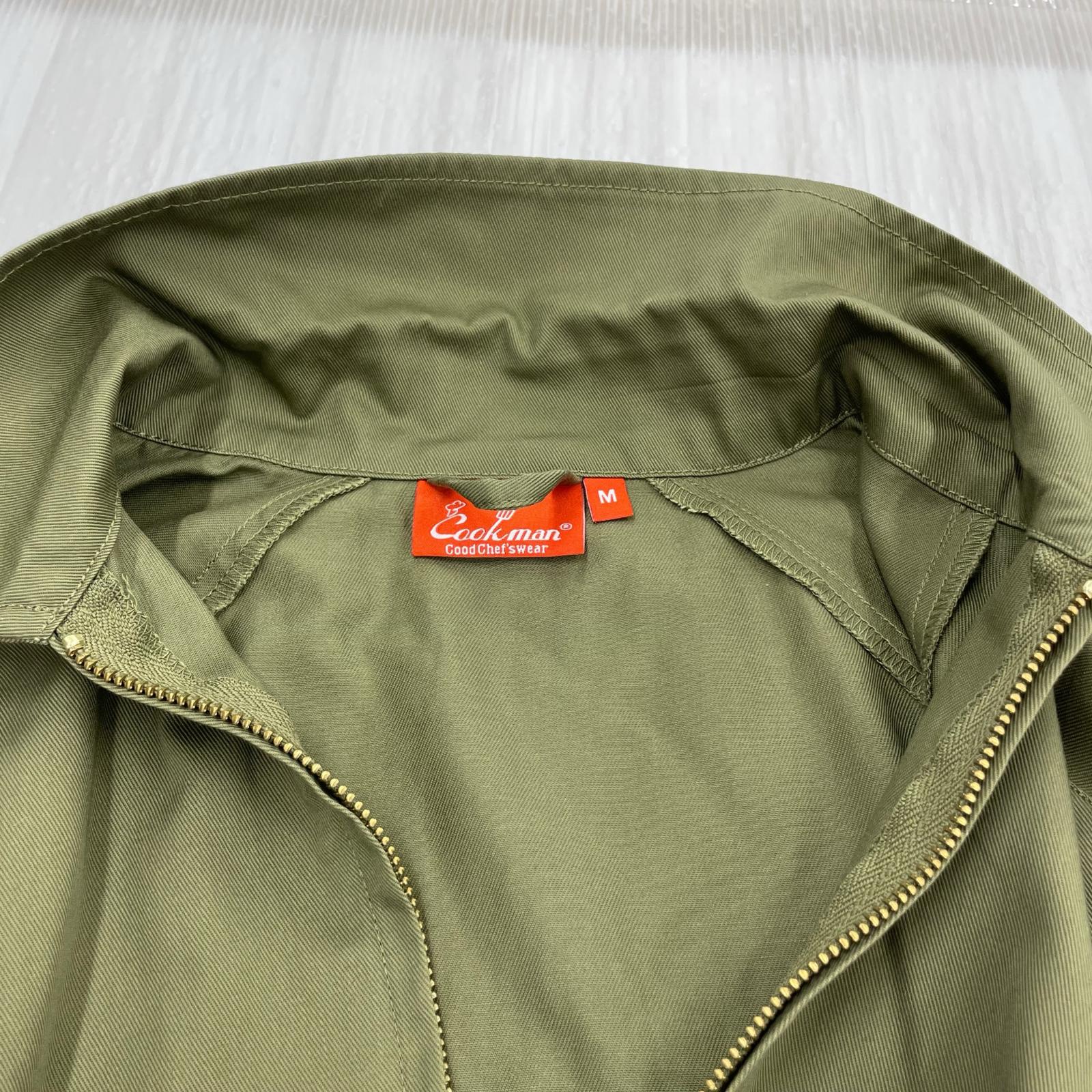 ジャケット カーキ ブルゾン ジップアップ M